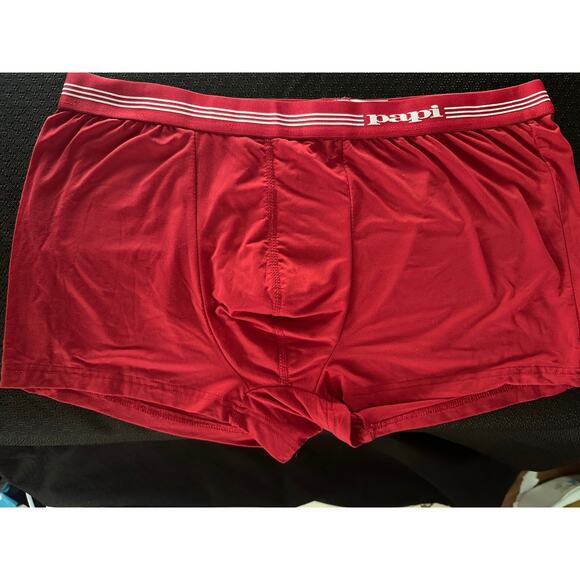 MEN'S PAPI BRAZILIAN TRUNK BOXER BRIEF RED SIZE XL 40-42 NWOT - Picture 1 of 3